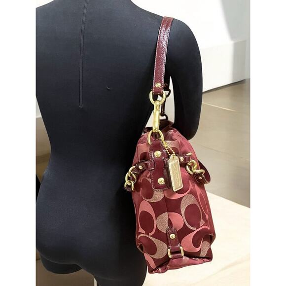 Y2K Coach F18004 Brooke Signature Lurex Shoulder Bag & F46486 Wristlet - Picture 11 of 16